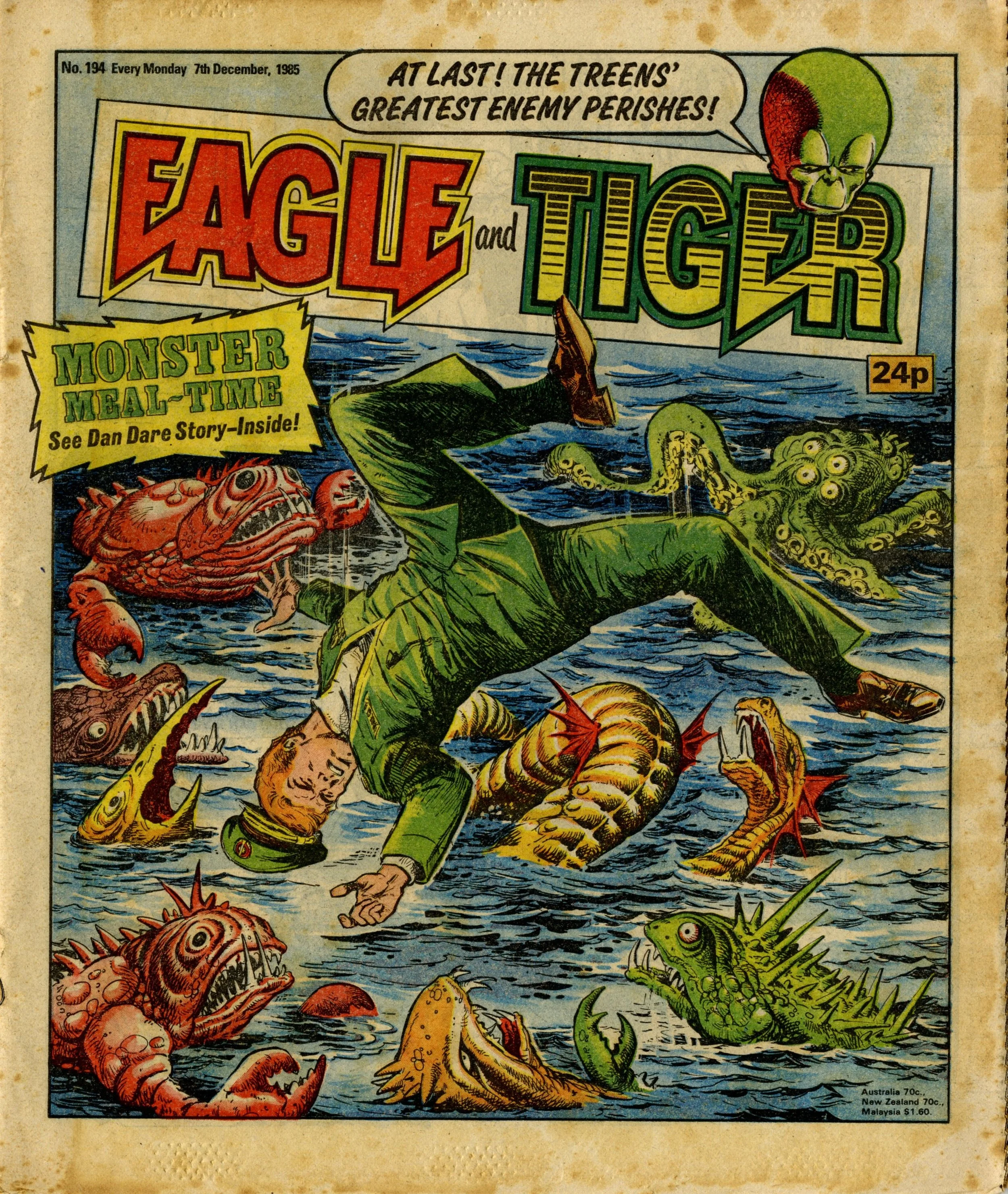 Eagle and Tiger, cover date 7 December 1985 — GREAT NEWS FOR ALL